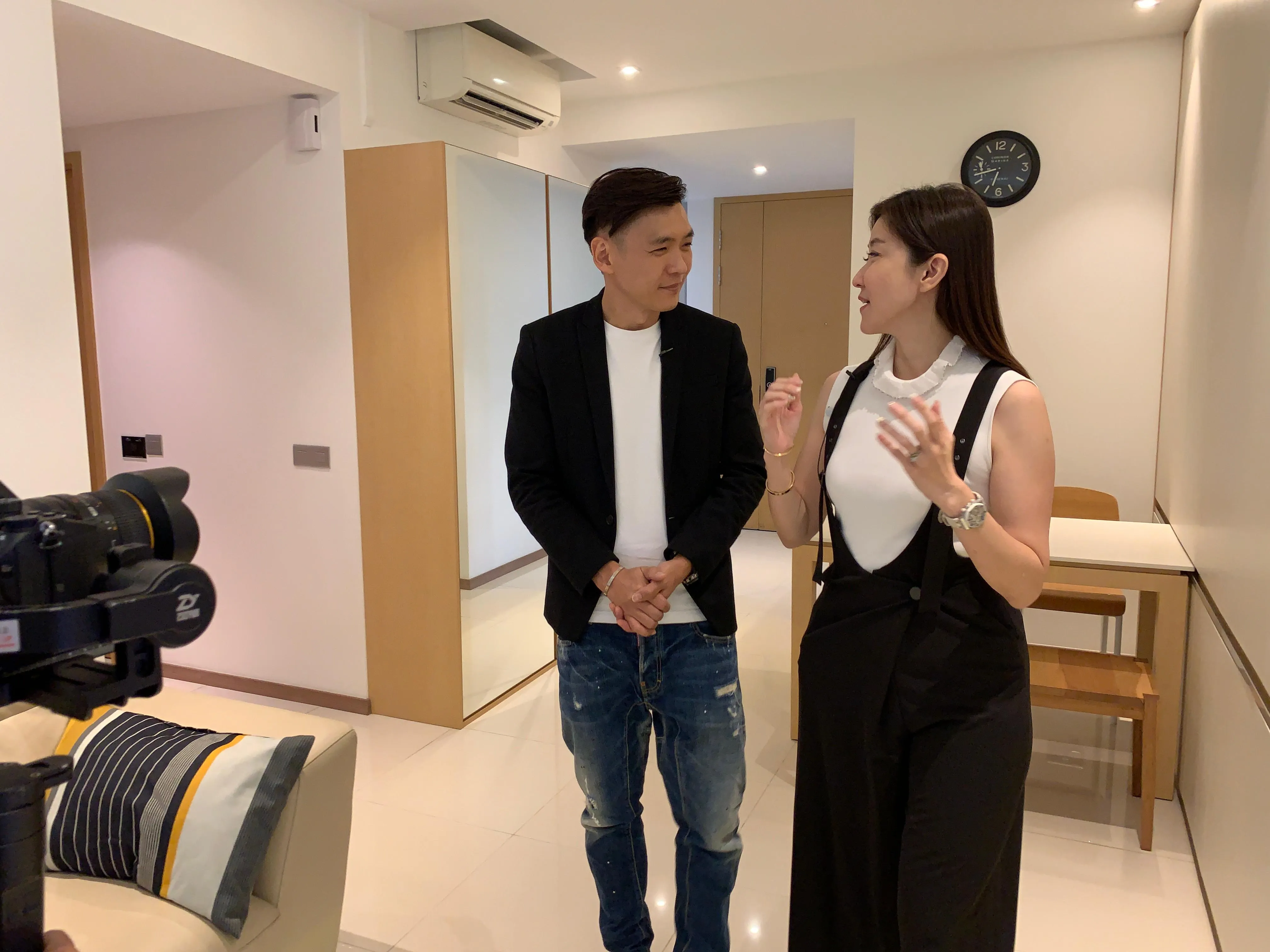 Video shoot behind the scenes