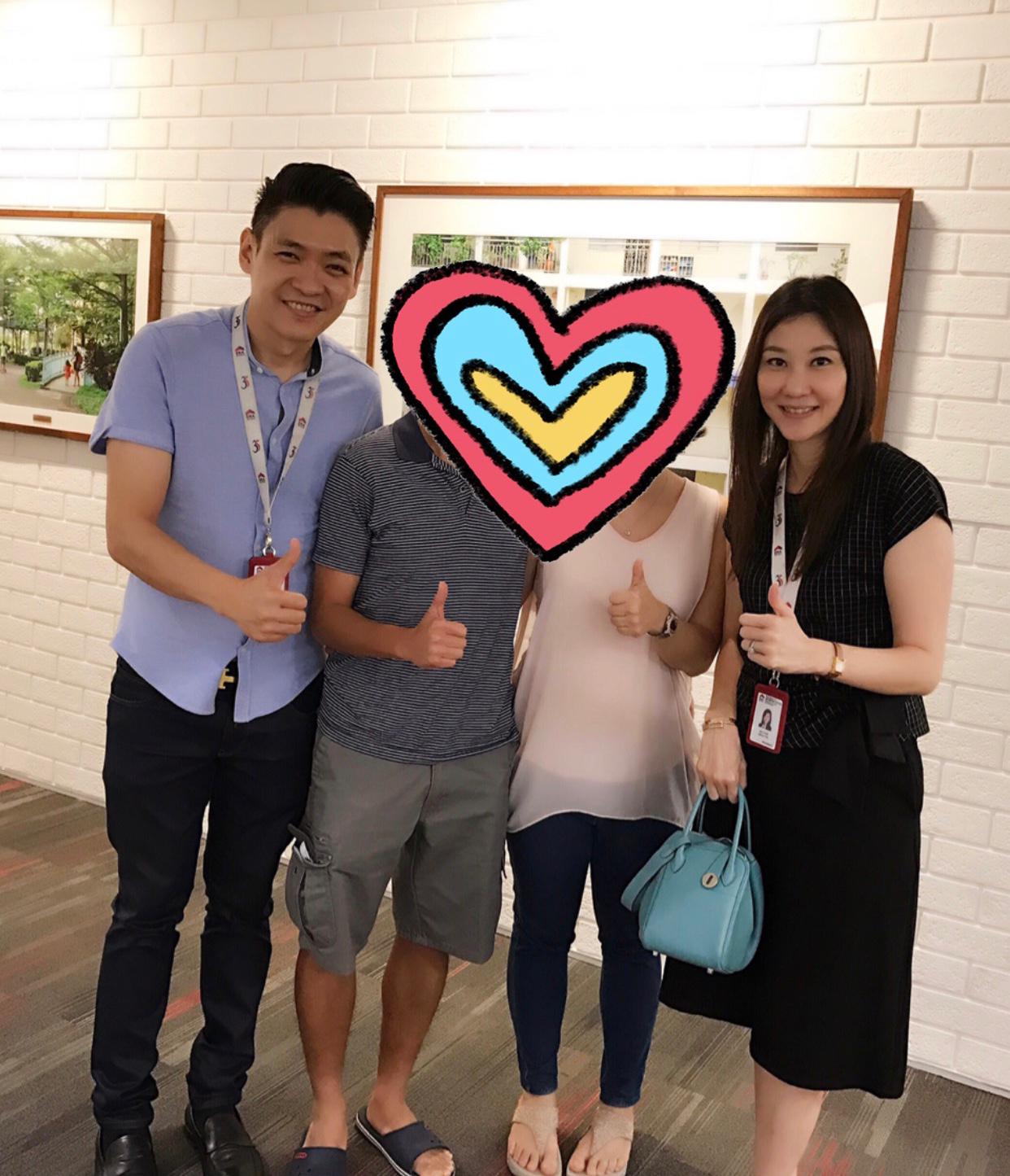 Kelly and Mark with client