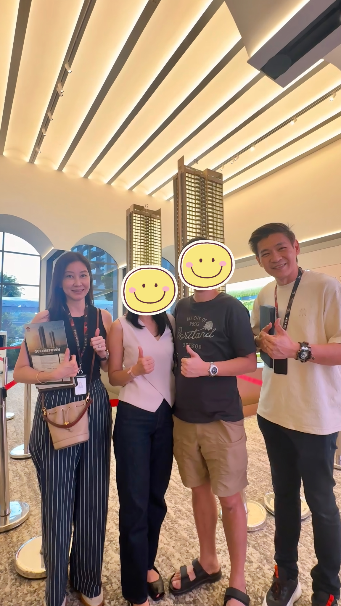 Kelly and Mark with client