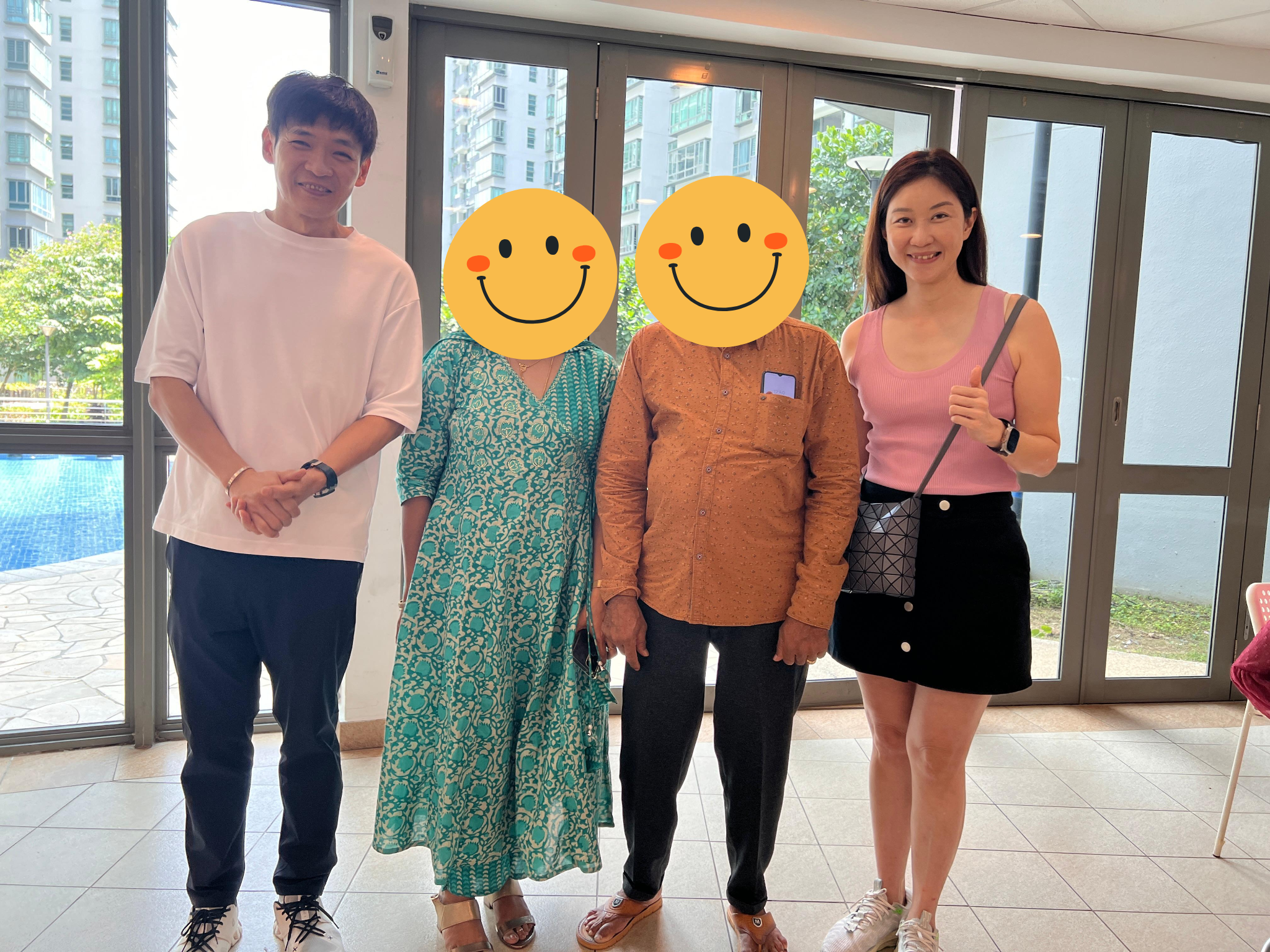 Kelly and Mark with client